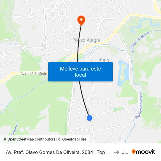 Av. Pref. Olavo Gomes De Oliveira, 2084 | Top Pneus to Una map