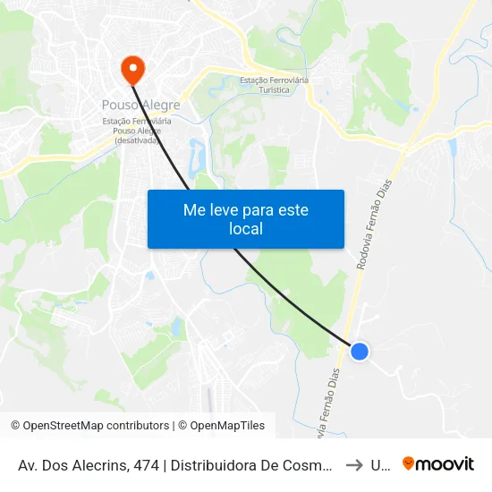 Av. Dos Alecrins, 474 | Distribuidora De Cosméticos to Una map