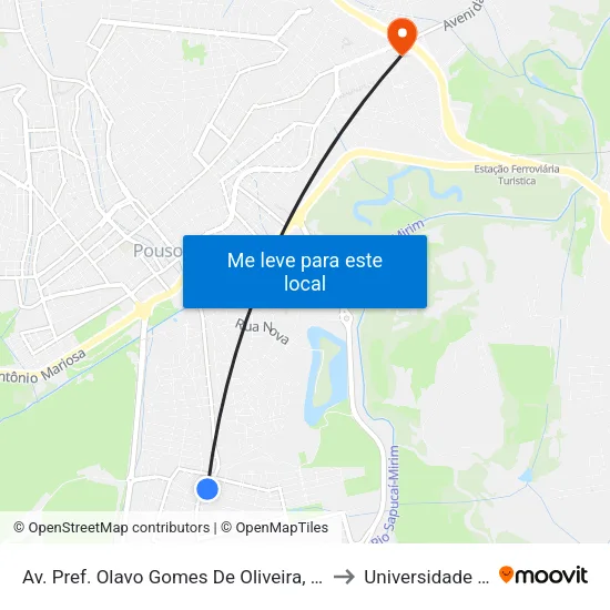 Av. Pref. Olavo Gomes De Oliveira, 1695 | Anjos Da Terra – Moda Infantil to Universidade Vale Do Sapucai map