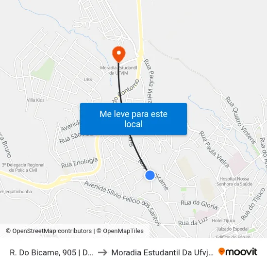 R. Do Bicame, 905 | Der to Moradia Estudantil Da Ufvjm map