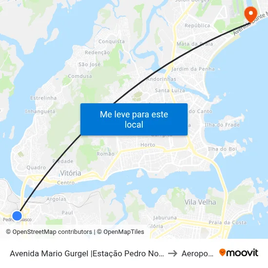 Avenida Mario Gurgel |Estação Pedro Nolasco to Aeroporto map