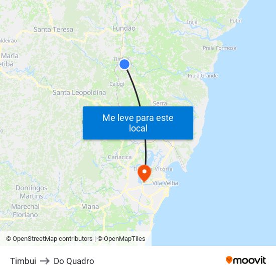 Timbui to Do Quadro map