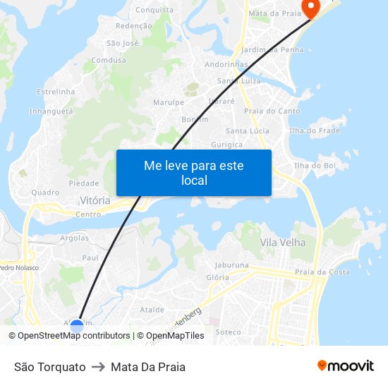 São Torquato to Mata Da Praia map