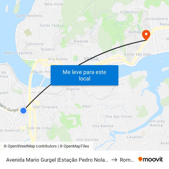 Avenida Mario Gurgel |Estação Pedro Nolasco to Romão map