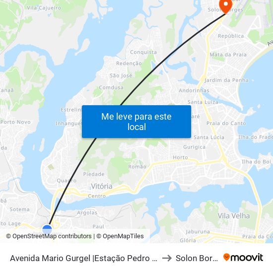 Avenida Mario Gurgel |Estação Pedro Nolasco to Solon Borges map