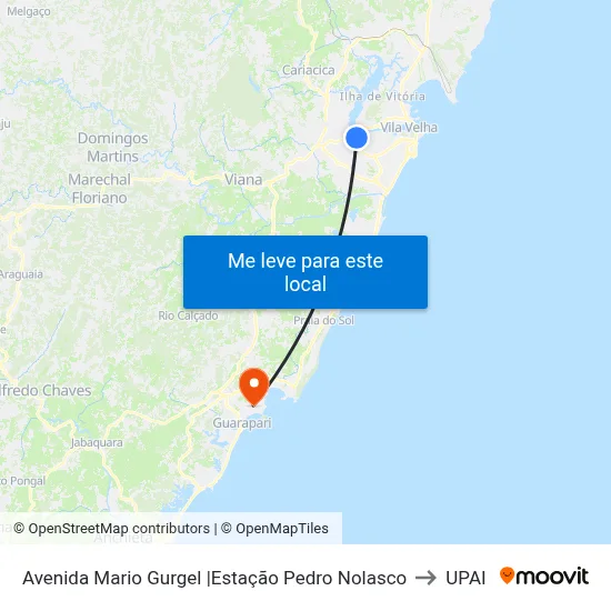 Avenida Mario Gurgel |Estação Pedro Nolasco to UPAI map