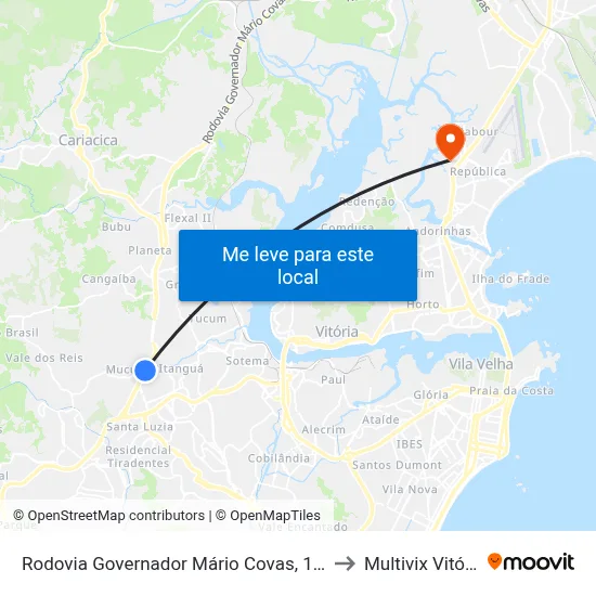 Rodovia Governador Mário Covas, 1526 to Multivix Vitória map