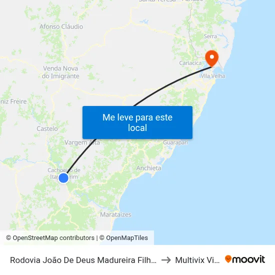 Rodovia João De Deus Madureira Filho, 472-502 to Multivix Vitória map