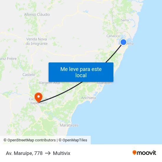 Av. Maruípe, 778 to Multivix map