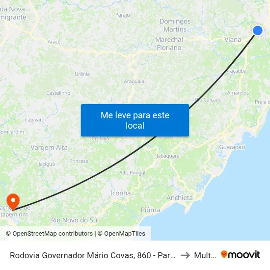 Rodovia Governador Mário Covas, 860 - Parque Industrial to Multivix map