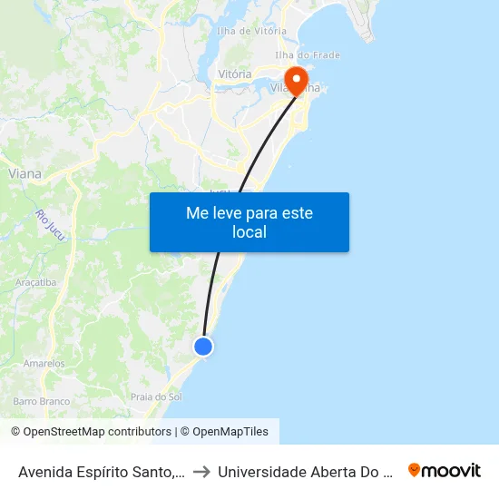 Avenida Espírito Santo, 698 to Universidade Aberta Do Brasil map
