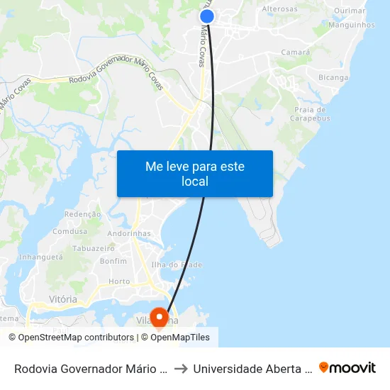 Rodovia Governador Mário Covas, 660 to Universidade Aberta Do Brasil map