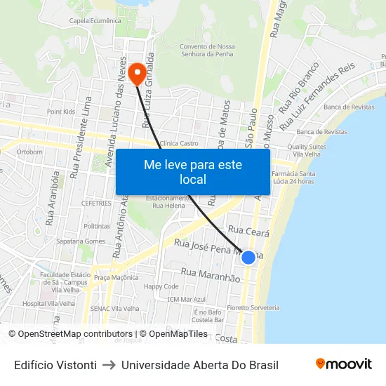 Edifício Vistonti to Universidade Aberta Do Brasil map