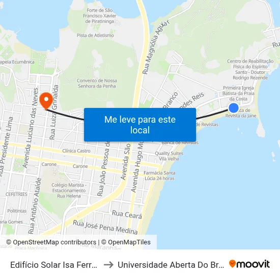 Edifício Solar Isa Ferreira to Universidade Aberta Do Brasil map