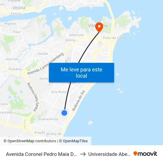 Avenida Coronel Pedro Maia De Carvalho, 510-534 to Universidade Aberta Do Brasil map