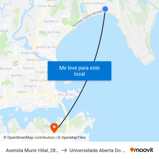 Avenida Munir Hilal, 28-168 to Universidade Aberta Do Brasil map