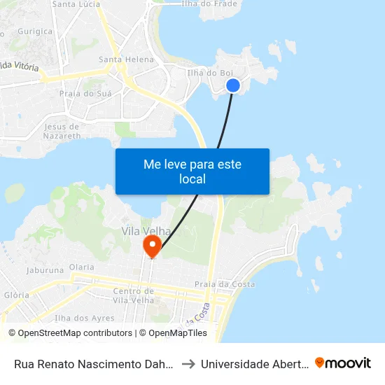 Rua Renato Nascimento Daher Carneiro, 661 to Universidade Aberta Do Brasil map