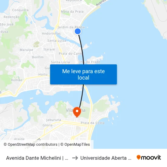 Avenida Dante Michelini | Hotel Ibis to Universidade Aberta Do Brasil map