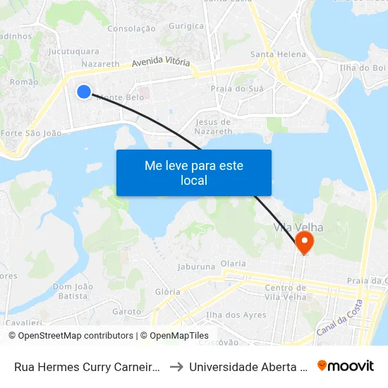 Rua Hermes Curry Carneiro, 310-368 to Universidade Aberta Do Brasil map