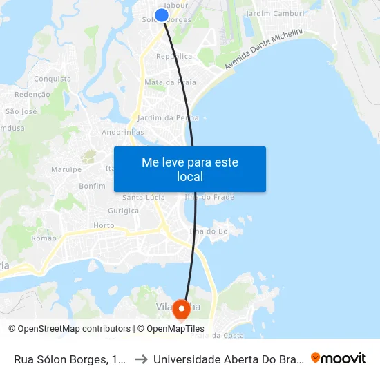Rua Sólon Borges, 125 to Universidade Aberta Do Brasil map
