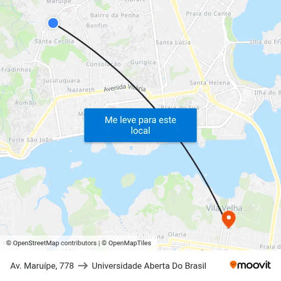 Av. Maruípe, 778 to Universidade Aberta Do Brasil map