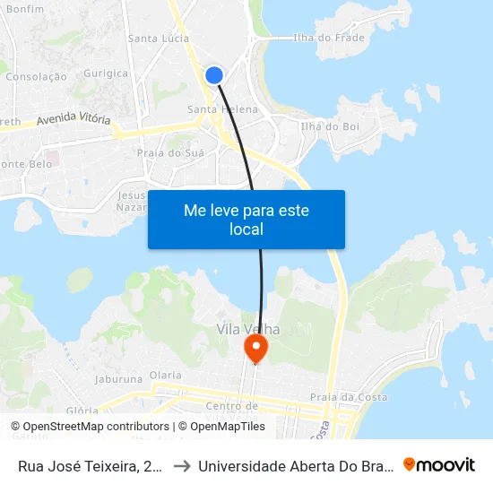 Rua José Teixeira, 228 to Universidade Aberta Do Brasil map