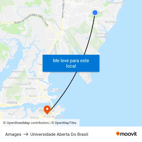 Amages to Universidade Aberta Do Brasil map