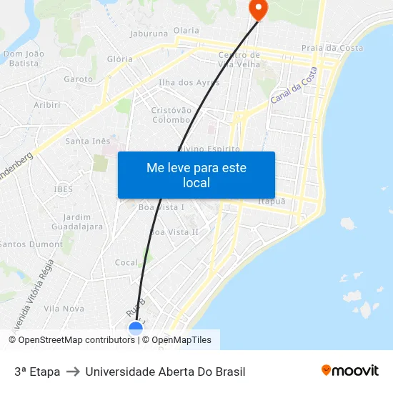 3ª Etapa to Universidade Aberta Do Brasil map