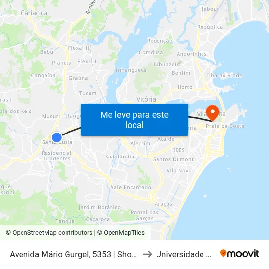 Avenida Mário Gurgel, 5353 | Shopping Moxuara - São Francisco to Universidade Aberta Do Brasil map