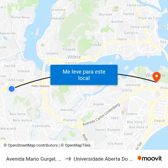 Avenida Mario Gurgel, 1961 to Universidade Aberta Do Brasil map