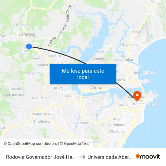 Rodovia Governador José Henrique Sette, 314 to Universidade Aberta Do Brasil map