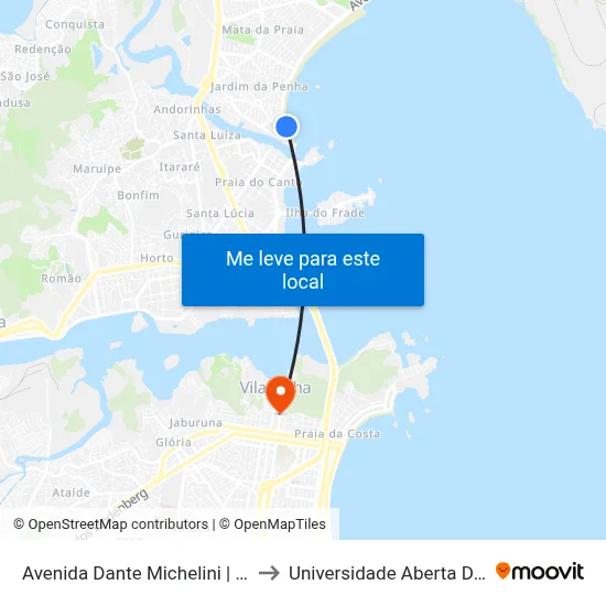 Avenida Dante Michelini | Bourbon to Universidade Aberta Do Brasil map