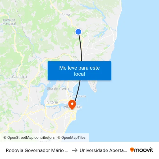 Rodovia Governador Mário Covas, 3366 to Universidade Aberta Do Brasil map