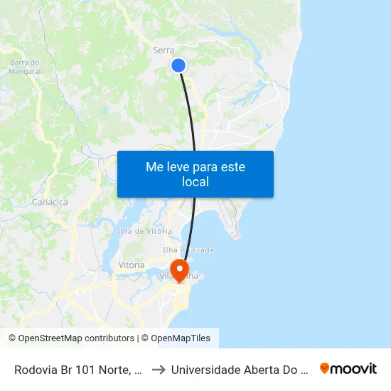 Rodovia Br 101 Norte, 3283 to Universidade Aberta Do Brasil map