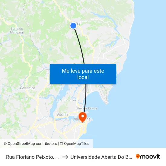 Rua Floriano Peixoto, 194 to Universidade Aberta Do Brasil map