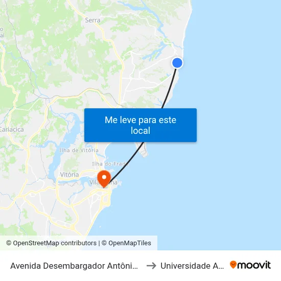 Avenida Desembargador Antônio José Miguel Feu Rosa, 747 to Universidade Aberta Do Brasil map