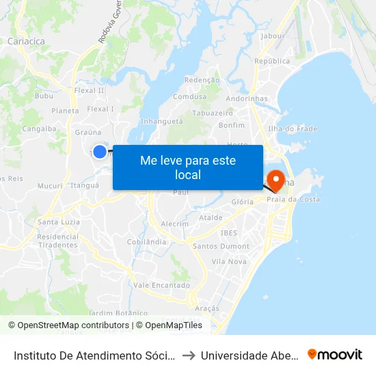 Instituto De Atendimento Sócio-Educativo Do Es to Universidade Aberta Do Brasil map