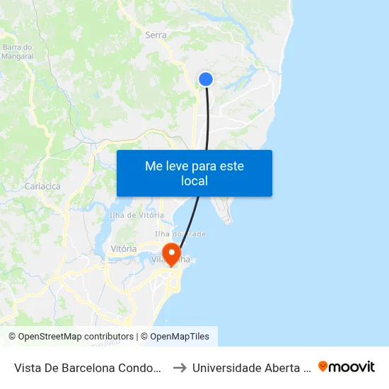 Vista De Barcelona Condomínio Clube to Universidade Aberta Do Brasil map