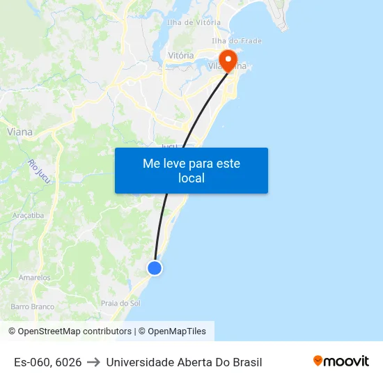 Es-060, 6026 to Universidade Aberta Do Brasil map
