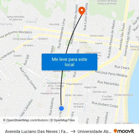 Avenida Luciano Das Neves | Farmácia Cidadã Estadual to Universidade Aberta Do Brasil map