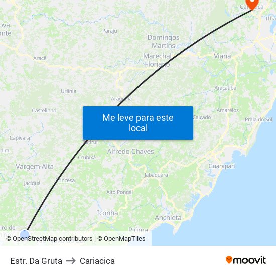 Estr. Da Gruta to Cariacica map