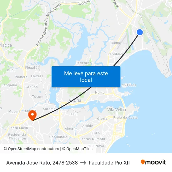 Avenida José Rato, 2478-2538 to Faculdade Pio XII map