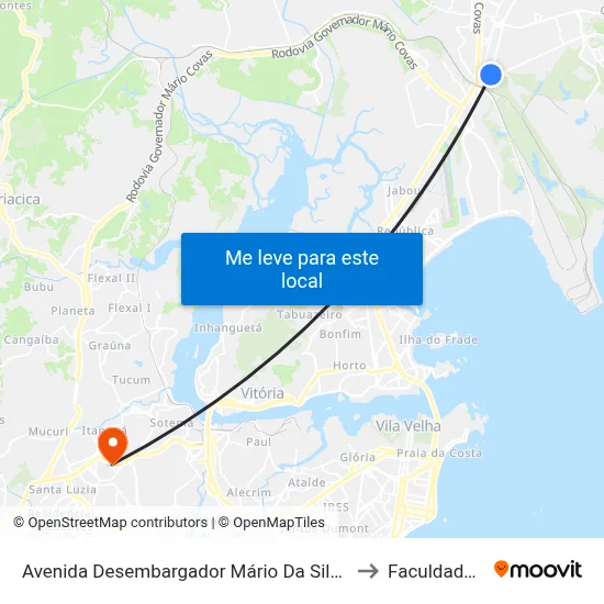 Avenida Desembargador Mário Da Silva Nunes, 5023-5265 to Faculdade Pio XII map