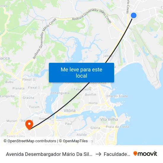 Avenida Desembargador Mário Da Silva Nunes, 555-715 to Faculdade Pio XII map