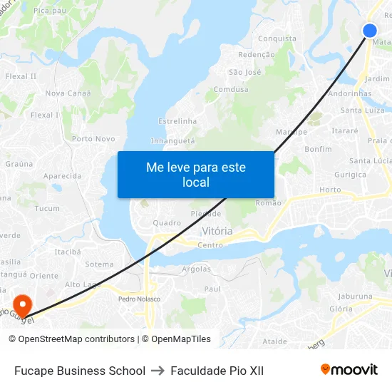 Fucape Business School to Faculdade Pio XII map