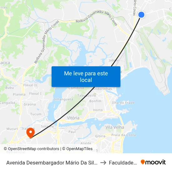 Avenida Desembargador Mário Da Silva Nunes, 97-279 to Faculdade Pio XII map