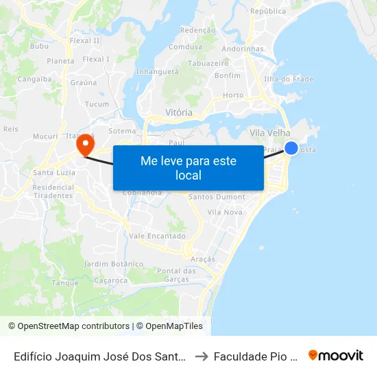Edifício Joaquim José Dos Santos to Faculdade Pio XII map