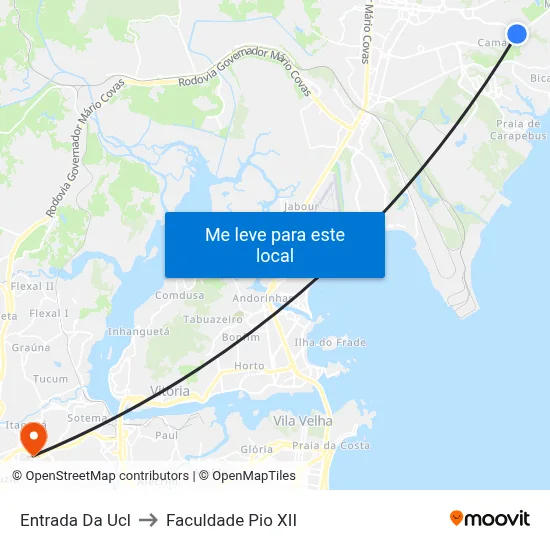 Entrada Da Ucl to Faculdade Pio XII map