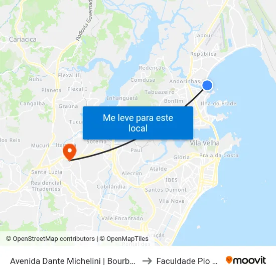 Avenida Dante Michelini | Bourbon to Faculdade Pio XII map