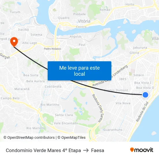 Condomínio Verde Mares 4º Etapa to Faesa map
